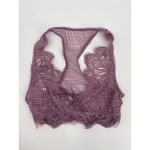 Victoria's Secret Size XS Dusty‎ Rose Lace Up Dream Angels Bralette